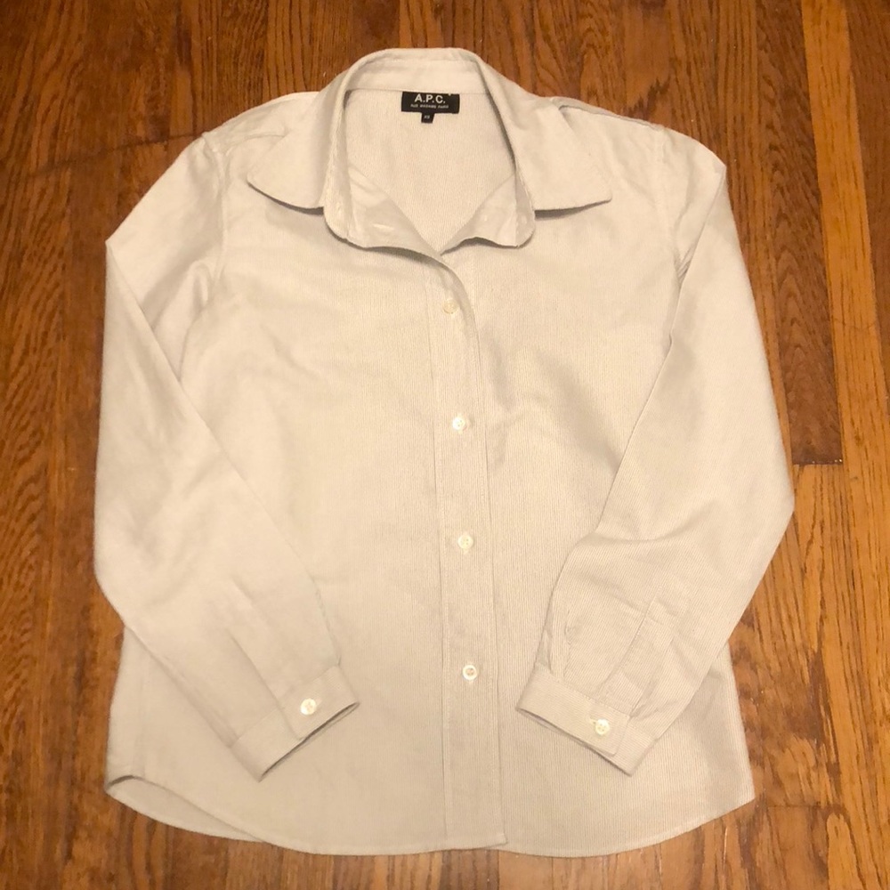 APC striped button up XS/S